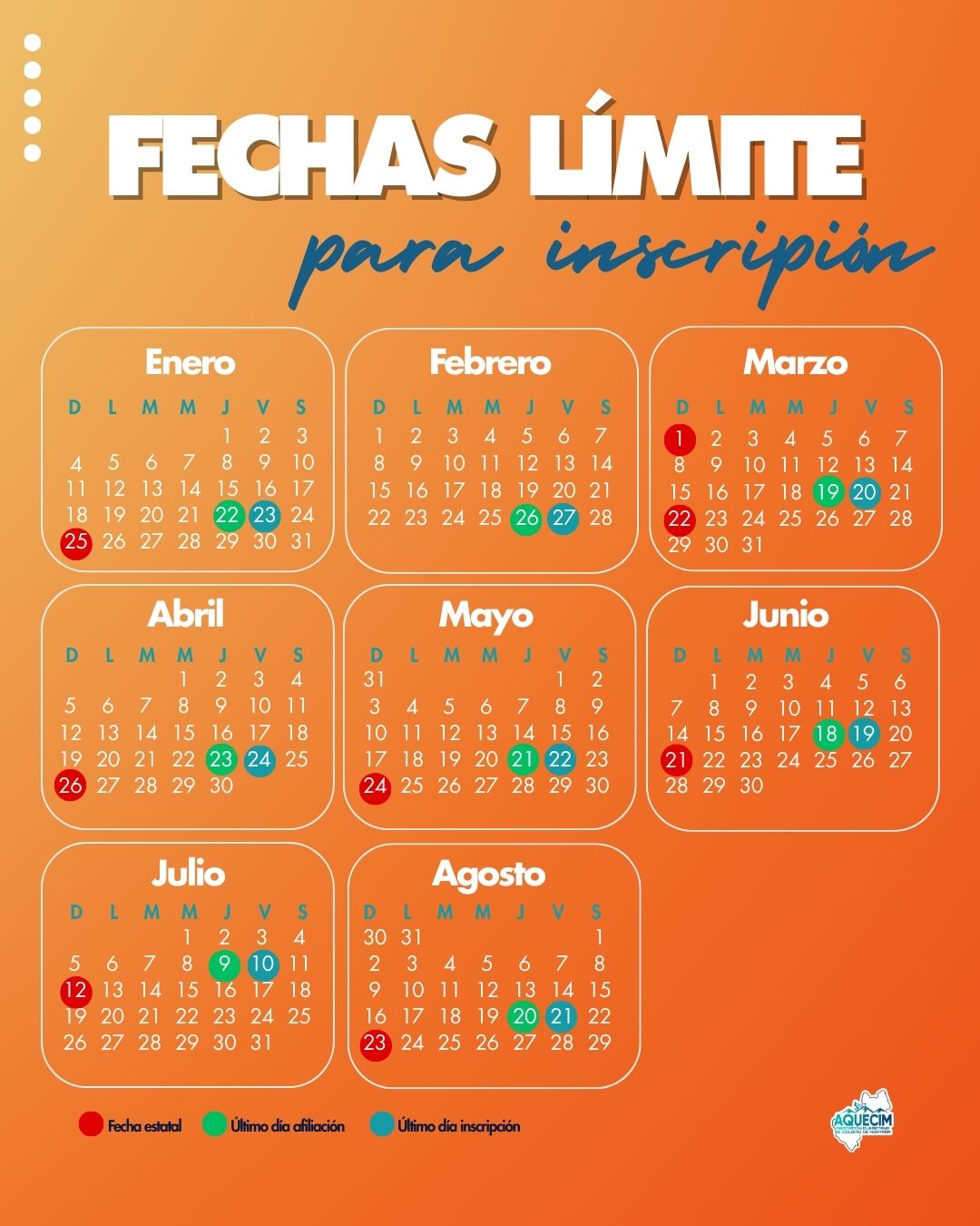 Calendario 2026 - Parte 2